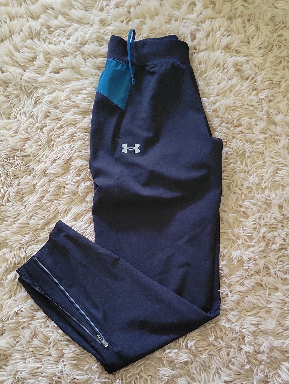 Under Armour Black Joggers with Teal Accent